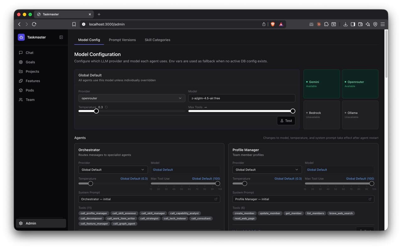 Taskmaster screenshot